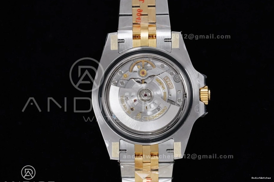 II CHS SH3285 GRNR Super 881 YG WeatherProof Clone New ARF GMT-Master Best (Gain 1:1 Dial Weight) Bracelet Edition Black SS 126713 on 0728